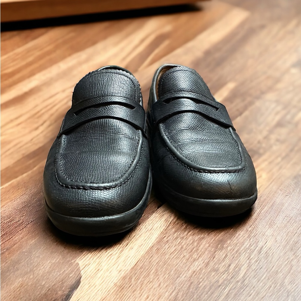 Bally MICSON/01 Men's Size 8 Navy Blue Leather Slip On Loafer